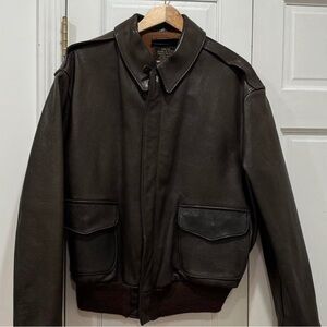 AVIREX Type A-2 1978 Vintage US Army Air Forces Leather Aviator Bomber Jacket XL